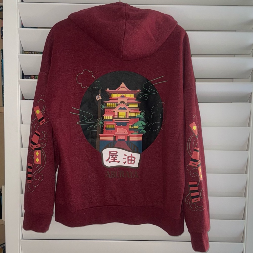 Anime Hoodie Spirited Away Studio Ghibli Sweat Shirt Men’s Size Medium Pullover